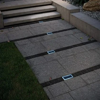 Recessed Solar Paver Light – IP68 LED Brick Light for Driveways Paths