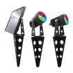 Multicolour Twin Solar LED Spotlights – Outdoor Garden Landscape Light