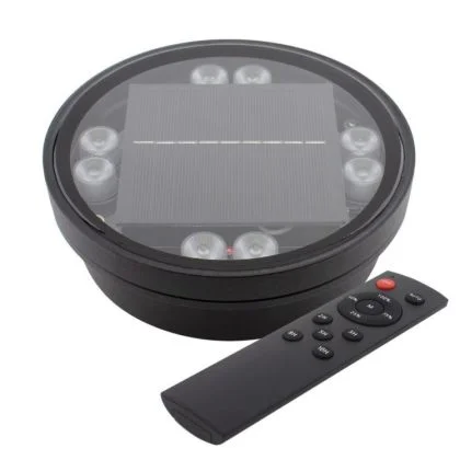 Durable Solar LED Inground Uplight with Remote IP68 Deck Pathway Light