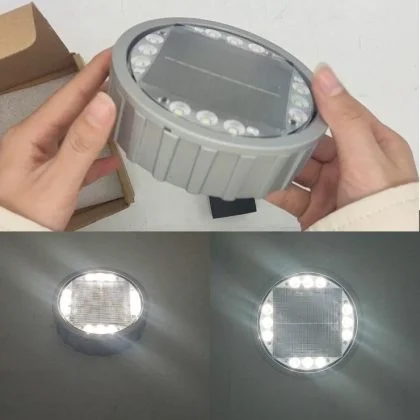 Solar Paver Deck Light – Heavy-Duty IP68 Recessed LED Pathway Uplight