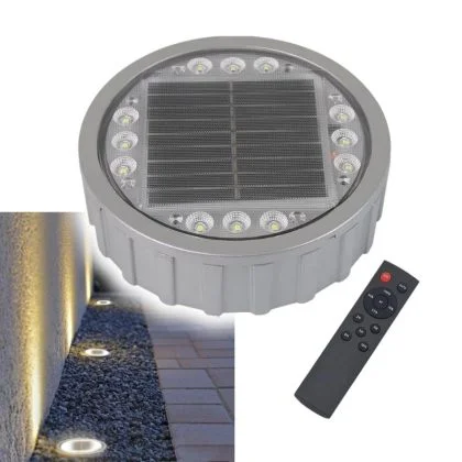 Solar Paver Deck Light – Heavy-Duty IP68 Recessed LED Pathway Uplight
