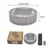 Solar Paver Deck Light – Heavy-Duty IP68 Recessed LED Pathway Uplight