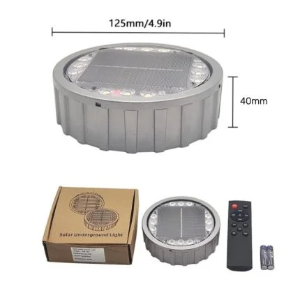 Solar Paver Deck Light – Heavy-Duty IP68 Recessed LED Pathway Uplight