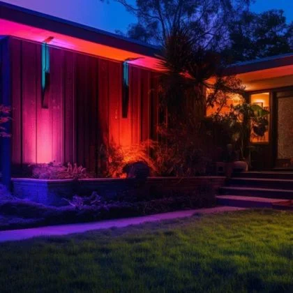 Outdoor Dual Ground Solar Spot Light with Separate Solar Panel IP65
