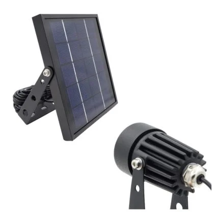 Outdoor Dual Ground Solar Spot Light with Separate Solar Panel IP65