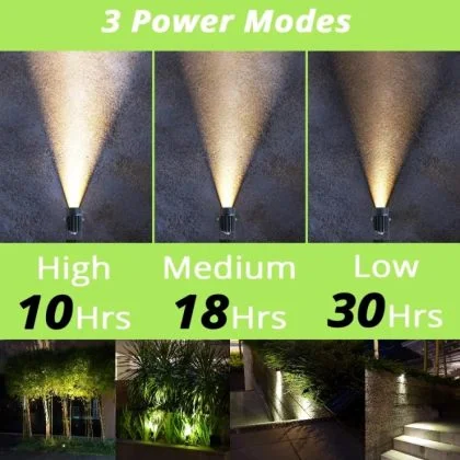 Outdoor Dual Ground Solar Spot Light with Separate Solar Panel IP65