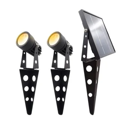 Outdoor Dual Ground Solar Spot Light with Separate Solar Panel IP65