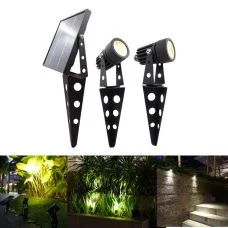Outdoor Dual Ground Solar Spot Light with Separate Solar Panel IP65