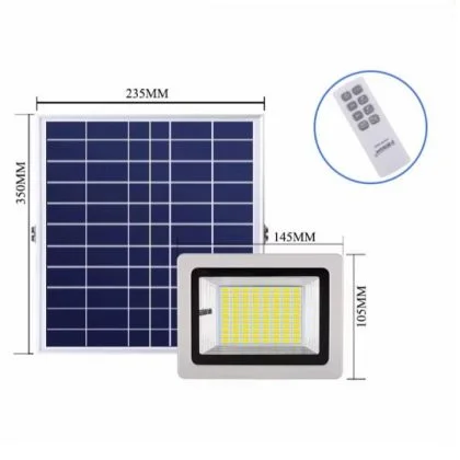 Ultra-Bright IP65 LED Solar Flood Light With Sensor Remote Control