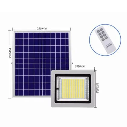 Ultra-Bright IP65 LED Solar Flood Light With Sensor Remote Control