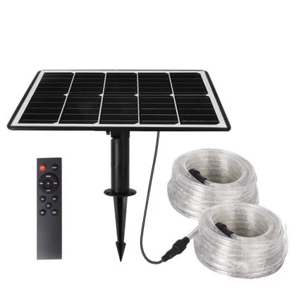 Heavy-Duty Bright Solar LED Rope Lights Holiday Decoration String Tube