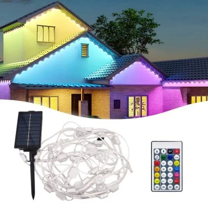 Under Eave Solar Fairy Lights – Multicolour LED Decorative Festoon