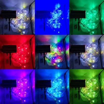 Under Eave Solar Fairy Lights – Multicolour LED Decorative Festoon