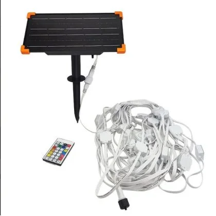 Under Eave Solar Fairy Lights – Multicolour LED Decorative Festoon