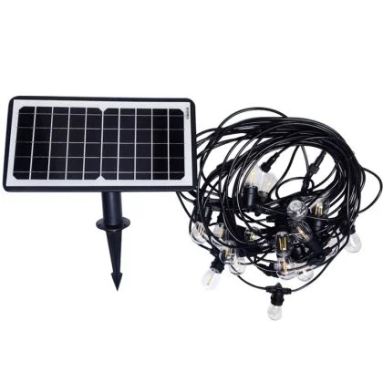 Commercial Solar Festoon Lights – Heavy-Duty 10M 20M LED Bulb String