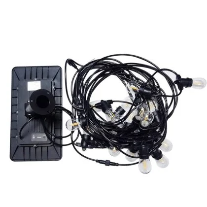 Commercial Solar Festoon Lights – Heavy-Duty 10M 20M LED Bulb String