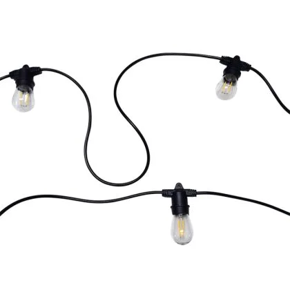 Commercial Solar Festoon Lights – Heavy-Duty 10M 20M LED Bulb String