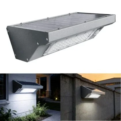 Commercial Aluminium 10W Solar Security Wall Light with PIR Sensor