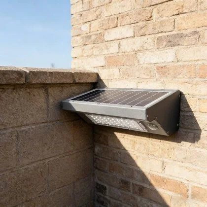 Commercial Aluminium 10W Solar Security Wall Light with PIR Sensor