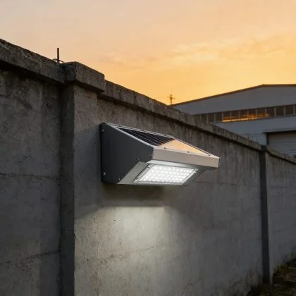 Commercial Aluminium 10W Solar Security Wall Light with PIR Sensor