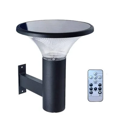 Modern Solar Exterior Wall Light – 3CCT Architectural Lamp with Remote