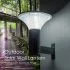 Modern Solar Exterior Wall Light – 3CCT Architectural Lamp with Remote