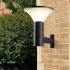 Modern Solar Exterior Wall Light – 3CCT Architectural Lamp with Remote