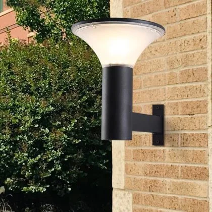 Modern Solar Exterior Wall Light – 3CCT Architectural Lamp with Remote