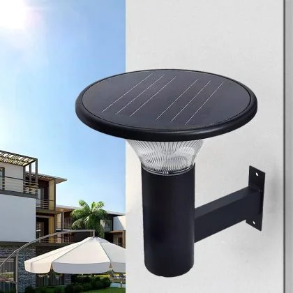 Modern Solar Exterior Wall Light – 3CCT Architectural Lamp with Remote