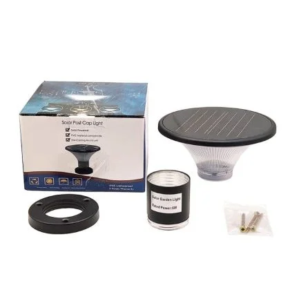 Modern Solar Gate Pillar Light – 3CCT Decorative Lamp with Remote