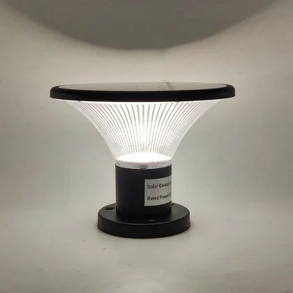 Modern Solar Gate Pillar Light – 3CCT Decorative Lamp with Remote