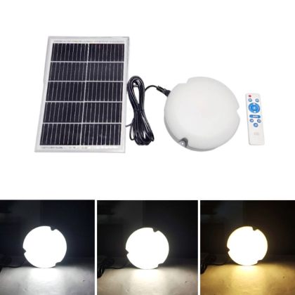 Indoor Solar Ceiling Light 3CCT LED Shed Patio Lamp with Remote