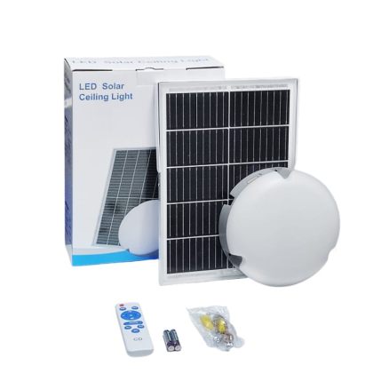 Indoor Solar Ceiling Light 3CCT LED Shed Patio Lamp with Remote
