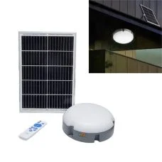 Indoor Solar Ceiling Light 3CCT LED Shed Patio Lamp with Remote