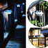 Solar Outdoor Light Fence Garden Gutter Roof Wall 3 LED Lamp