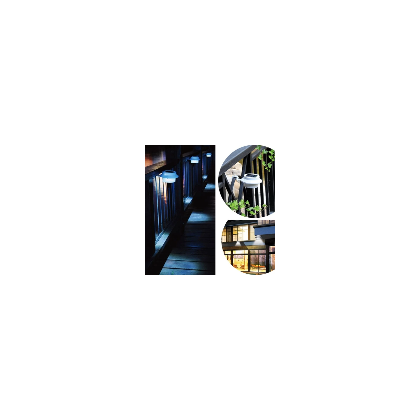 Solar Outdoor Light Fence Garden Gutter Roof Wall 3 LED Lamp