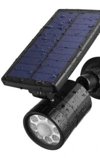 The range of solar spot lights